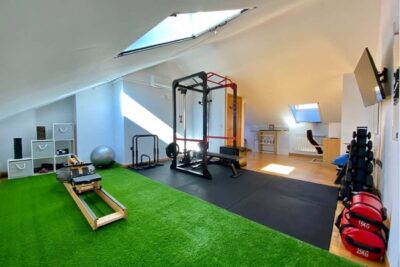 Piso para gimnasio ideal para pesas, cardio y alto impacto